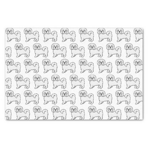 Coton de Tulear Cute Cartoon Dog Pattern Tissue Paper