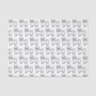 Coton de Tulear Cute Cartoon Dog Pattern Tissue Paper