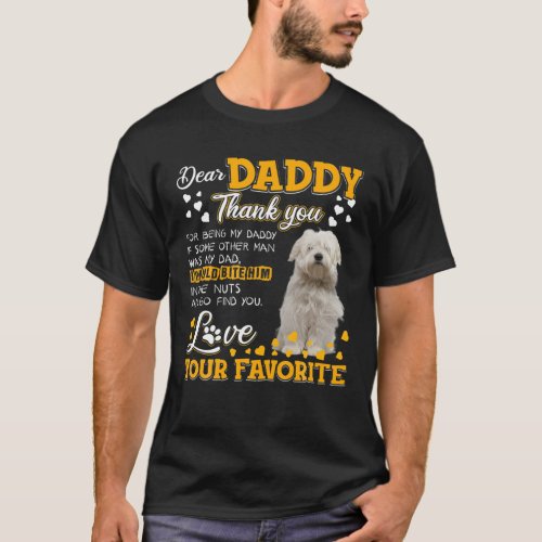 Coton De Tulear Dear Daddy Thank You For Being My T_Shirt