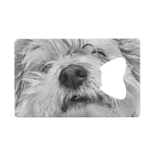 Coton de Tulear dog Credit Card Bottle Opener
