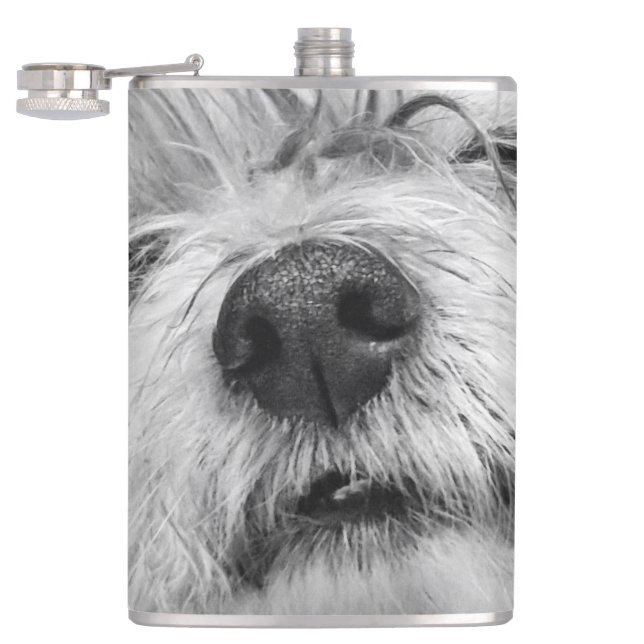 Coton de Tulear dog Flask (Opened)