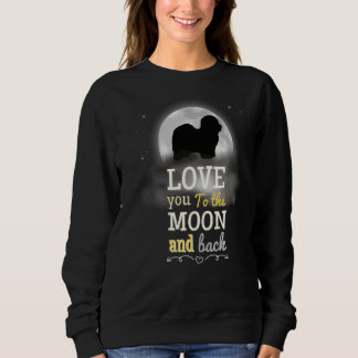 Coton De Tulear Dog Love To The Moon Sweatshirt