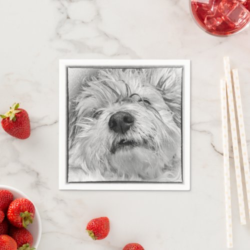 Coton de Tulear dog Napkins