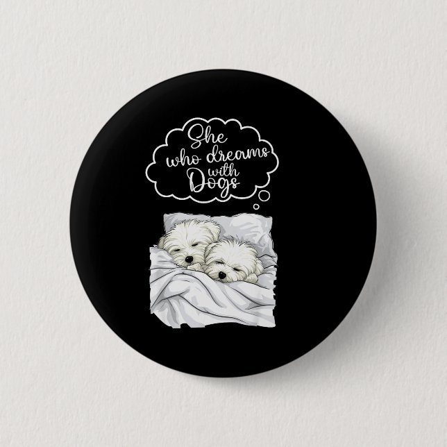 Coton De Tulear Dog Nightgown Pajama  Button (Front)