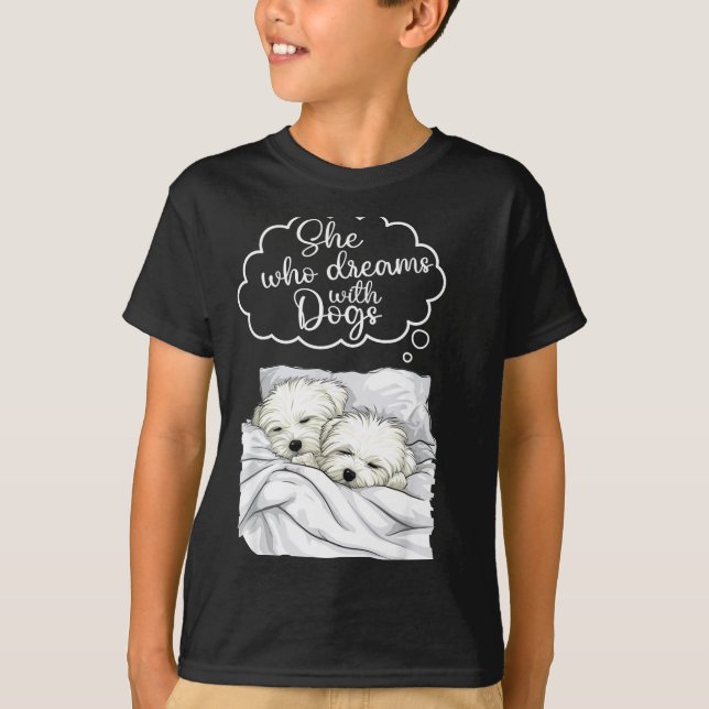 Coton De Tulear Dog Nightgown Pajama  T-Shirt (Front)