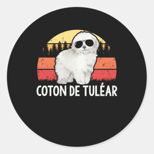 Coton de Tulear  Dog Owner Coton de Tular Classic Round Sticker