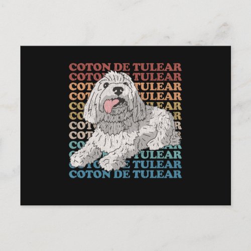 Coton de Tulear  Dog Owner Coton de Tulears Postcard