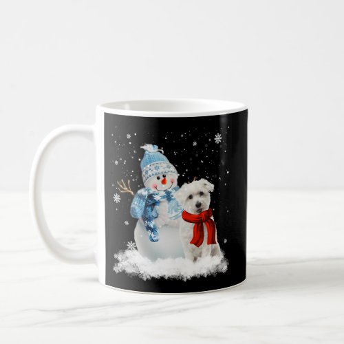 Coton De Tulear Dog Snowman Pajama Coffee Mug