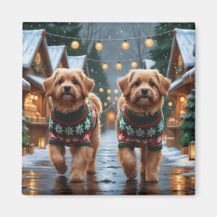 Coton De Tulear Dogs Christmas Snow Holiday Magnet