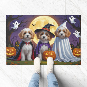 Coton De Tulear Dogs Pumpkin Halloween Funny  Doormat