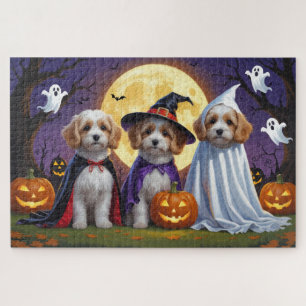 Coton De Tulear Dogs Pumpkin Halloween Funny  Jigsaw Puzzle