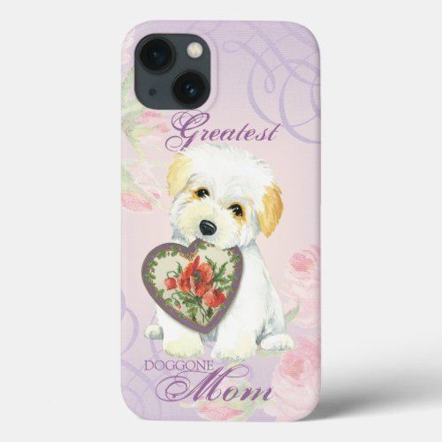 Coton de Tulear Heart Mom iPhone 13 Case