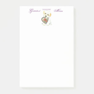 Coton de Tulear Heart Mom Post-it Notes