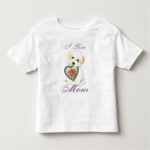 Coton de Tulear Heart Mom Toddler T_shirt