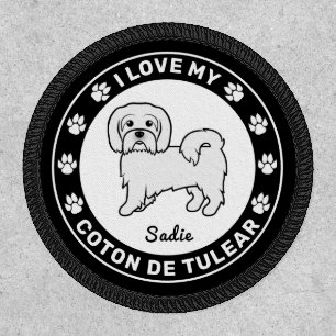 Coton de Tulear - I Love My Coton de Tulear & Text Patch