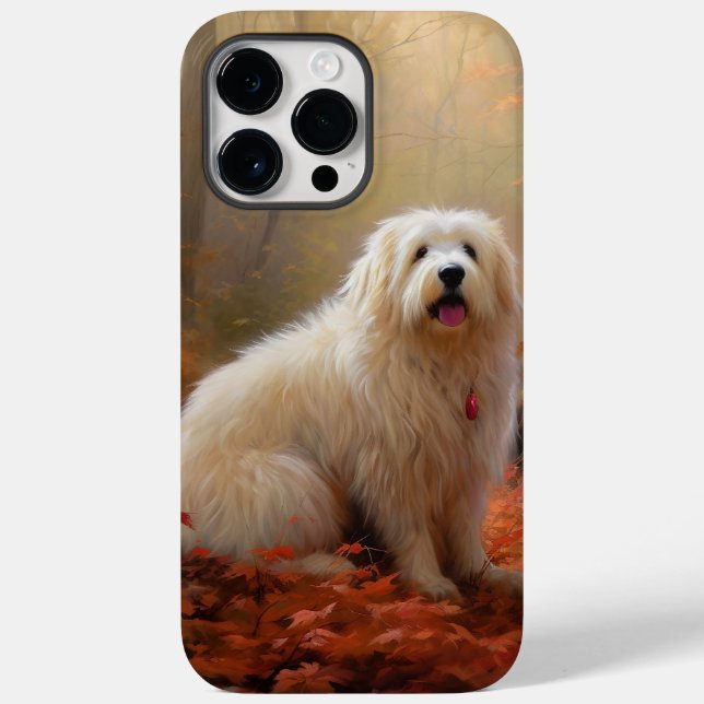 Coton De Tulear in Autumn Leaves Fall Inspire  Case-Mate iPhone Case (Back)