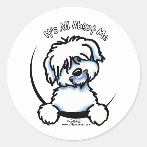 Coton de Tulear Its All About Me Classic Round Sticker