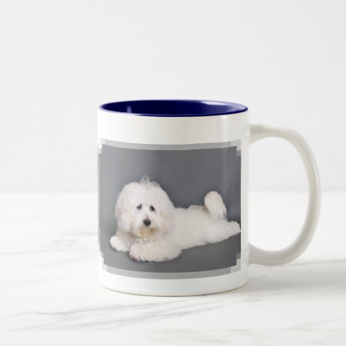 Coton de Tulear _ Joci Two_Tone Coffee Mug