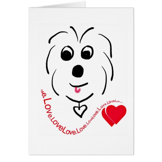 Coton de Tulear Love Cards (Front)