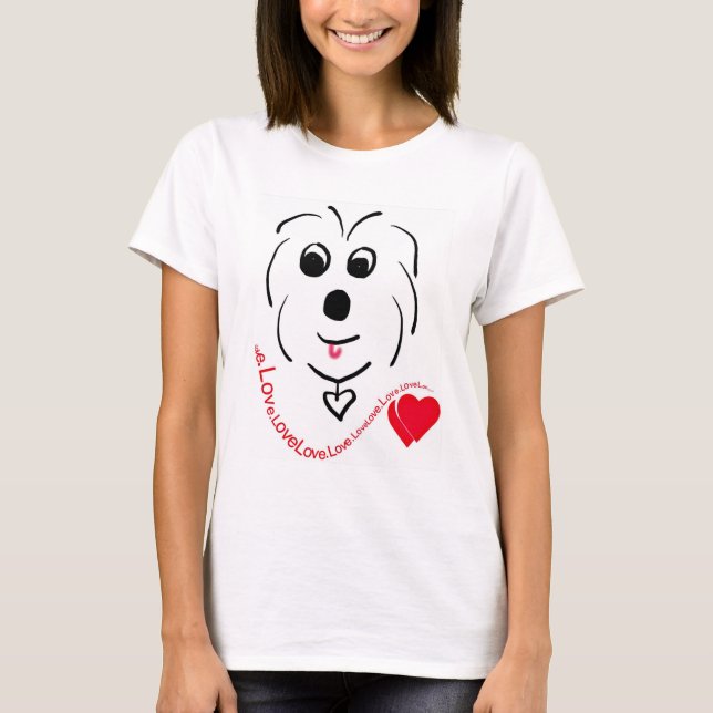 Coton de Tulear Love T-Shirt (Front)