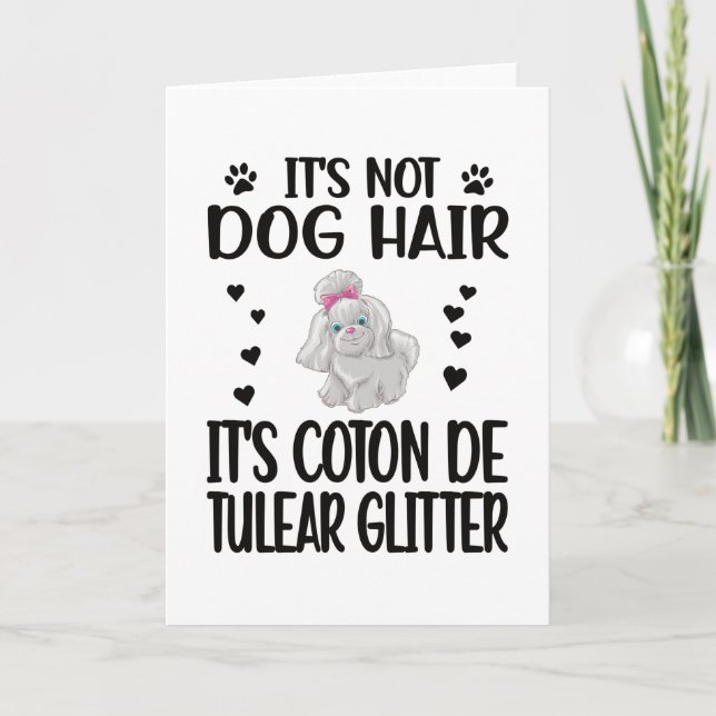 Coton de Tulear Lover Coton de Tulear Dog Owner Card (Front)
