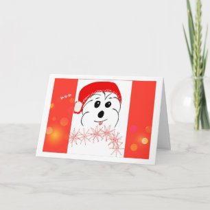 Coton de Tulear Merry Christmas Holiday Card