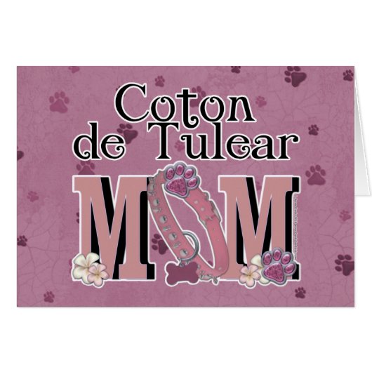 Coton de Tulear MOM Cards (Front Horizontal)