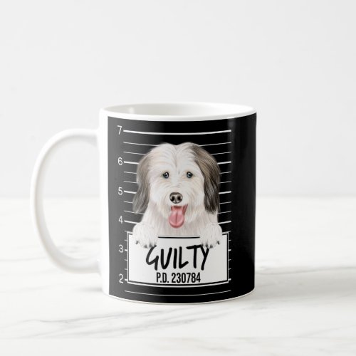 Coton De Tulear Mugshot Guilty Dog  Coffee Mug