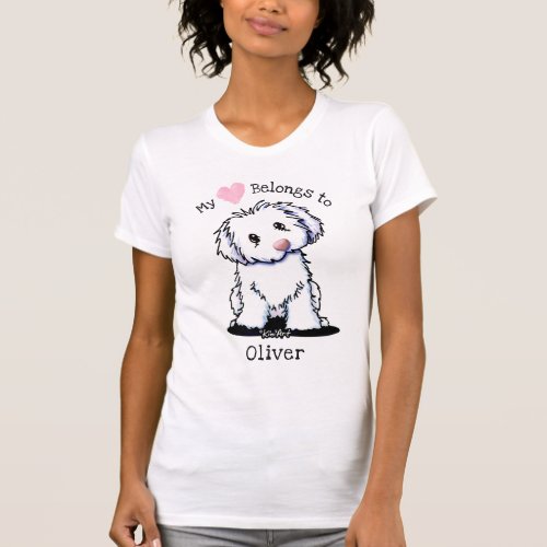 Coton de Tulear MY HEART BELONGS T_Shirt