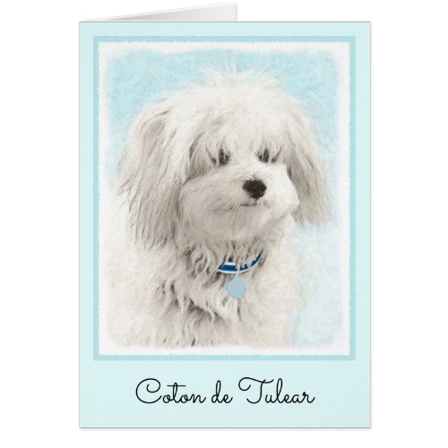 Coton de Tulear Painting _ Cute Original Dog Art