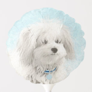Coton de Tulear Painting - Cute Original Dog Art Balloon