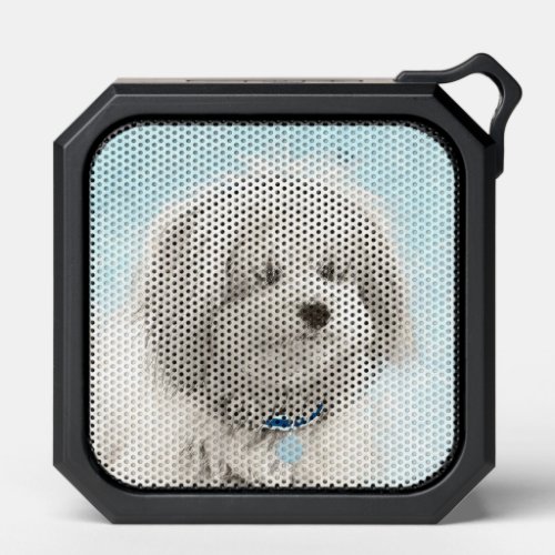 Coton de Tulear Painting _ Cute Original Dog Art Bluetooth Speaker