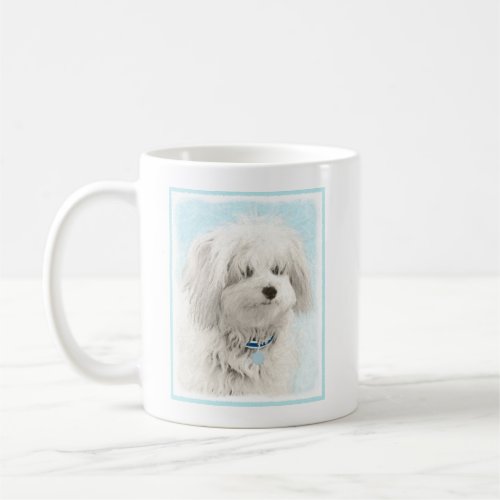 Coton de Tulear Painting _ Cute Original Dog Art Coffee Mug