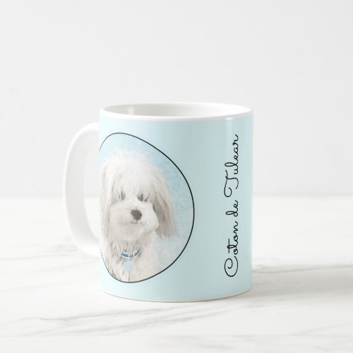 Coton de Tulear Painting _ Cute Original Dog Art Coffee Mug