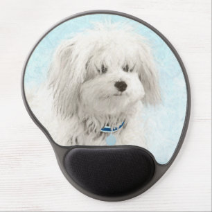 Coton de Tulear Painting - Cute Original Dog Art Gel Mouse Pad