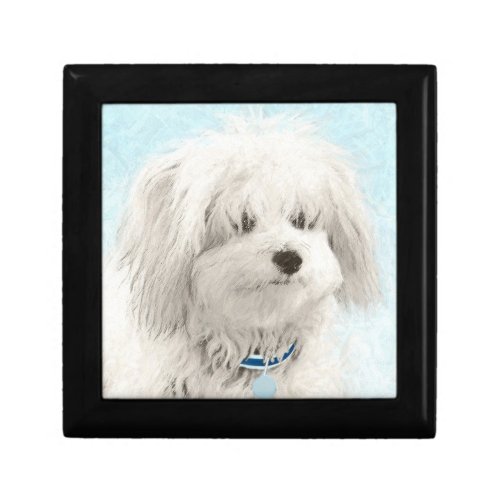 Coton de Tulear Painting _ Cute Original Dog Art Gift Box