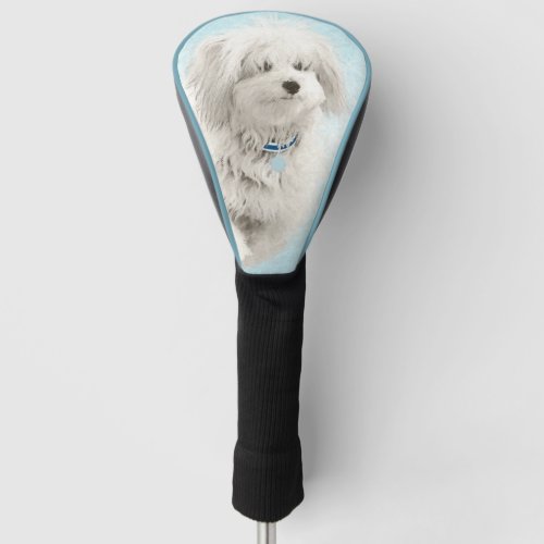Coton de Tulear Painting _ Cute Original Dog Art Golf Head Cover