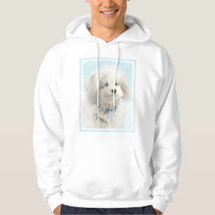 Coton de Tulear Painting - Cute Original Dog Art Hoodie