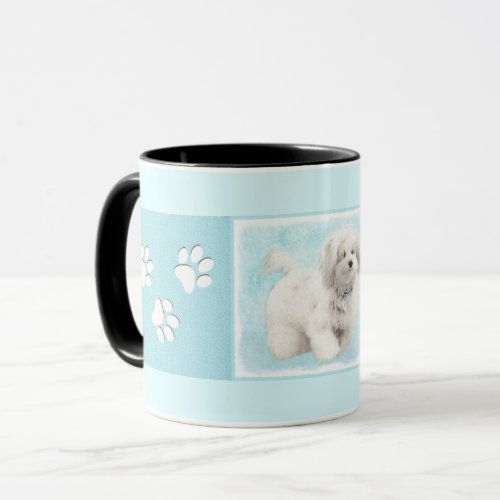 Coton de Tulear Painting _ Cute Original Dog Art Mug