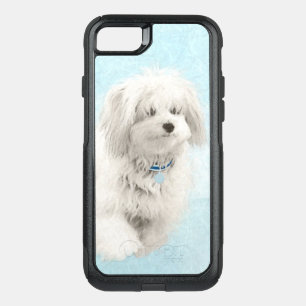 Coton de Tulear Painting - Cute Original Dog Art OtterBox Commuter iPhone SE/8/7 Case