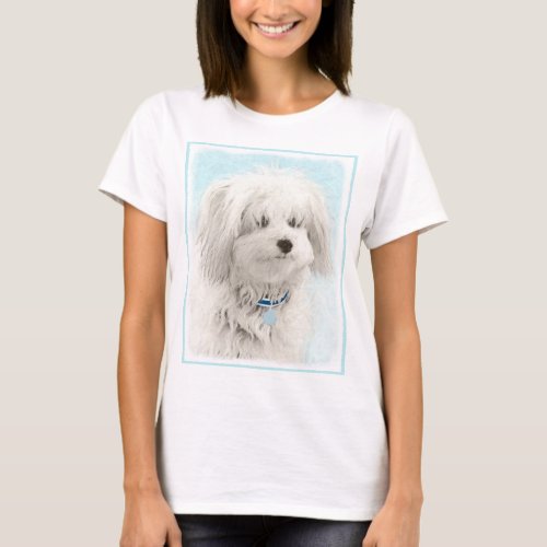 Coton de Tulear Painting _ Cute Original Dog Art T_Shirt