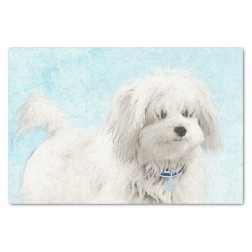 Coton de Tulear Painting _ Cute Original Dog Art Tissue Paper