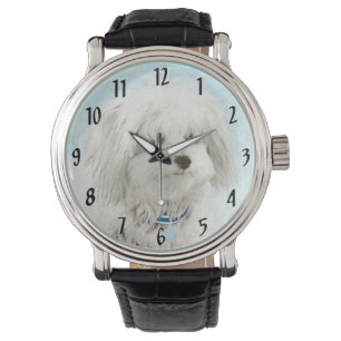 Coton de Tulear Painting - Cute Original Dog Art Watch