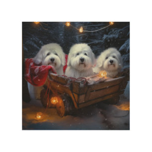 Coton De Tulear Snowy Sleigh Christmas Decor