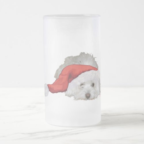 Coton de Tulear _ Waiting Frosted Glass Beer Mug