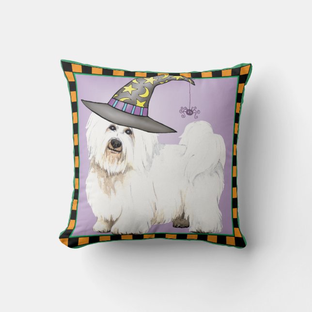 Coton Witch Throw Pillow (Front)