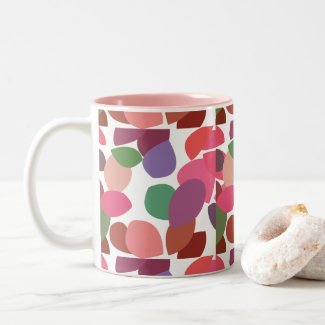 Cotoneaster Colorful Leaves Botanical Two-Tone Coffee Mug