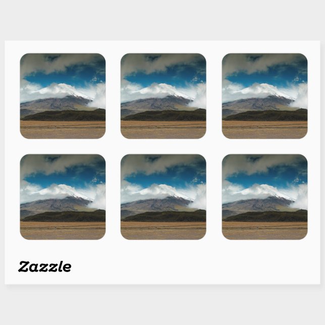 Cotopaxi, Ecuador Square Sticker (Sheet)
