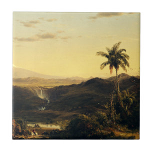 Cotopaxi from Andes Mountains by Frederic Edwin Ch Ceramic Tile