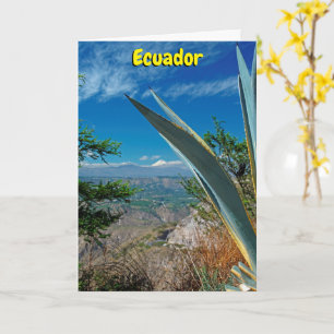 Cotopaxi volcano, Ecuador Card